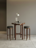 Scalloped Walnut Bar Table