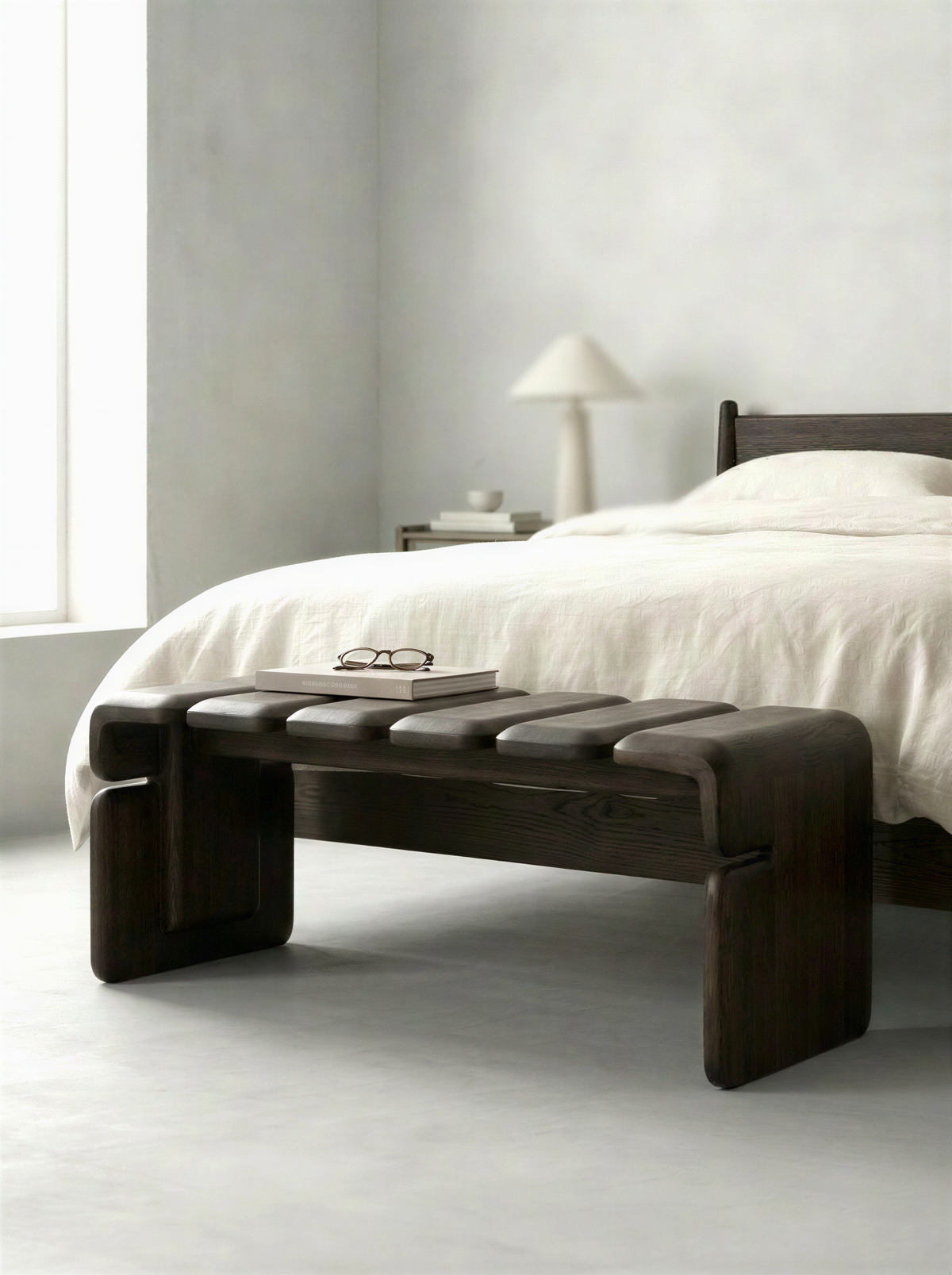 Segmented Onyx Bed Bench