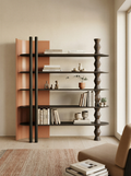 Spindle Charcoal Bookshelf