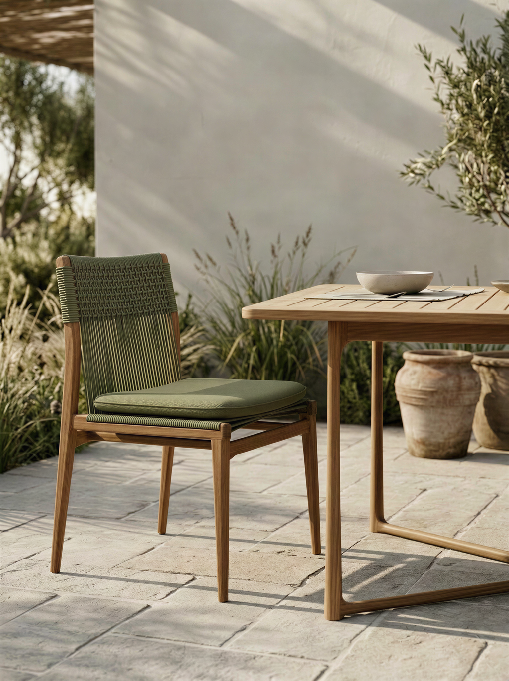 The Tear Woven Outdoor Dining Chair