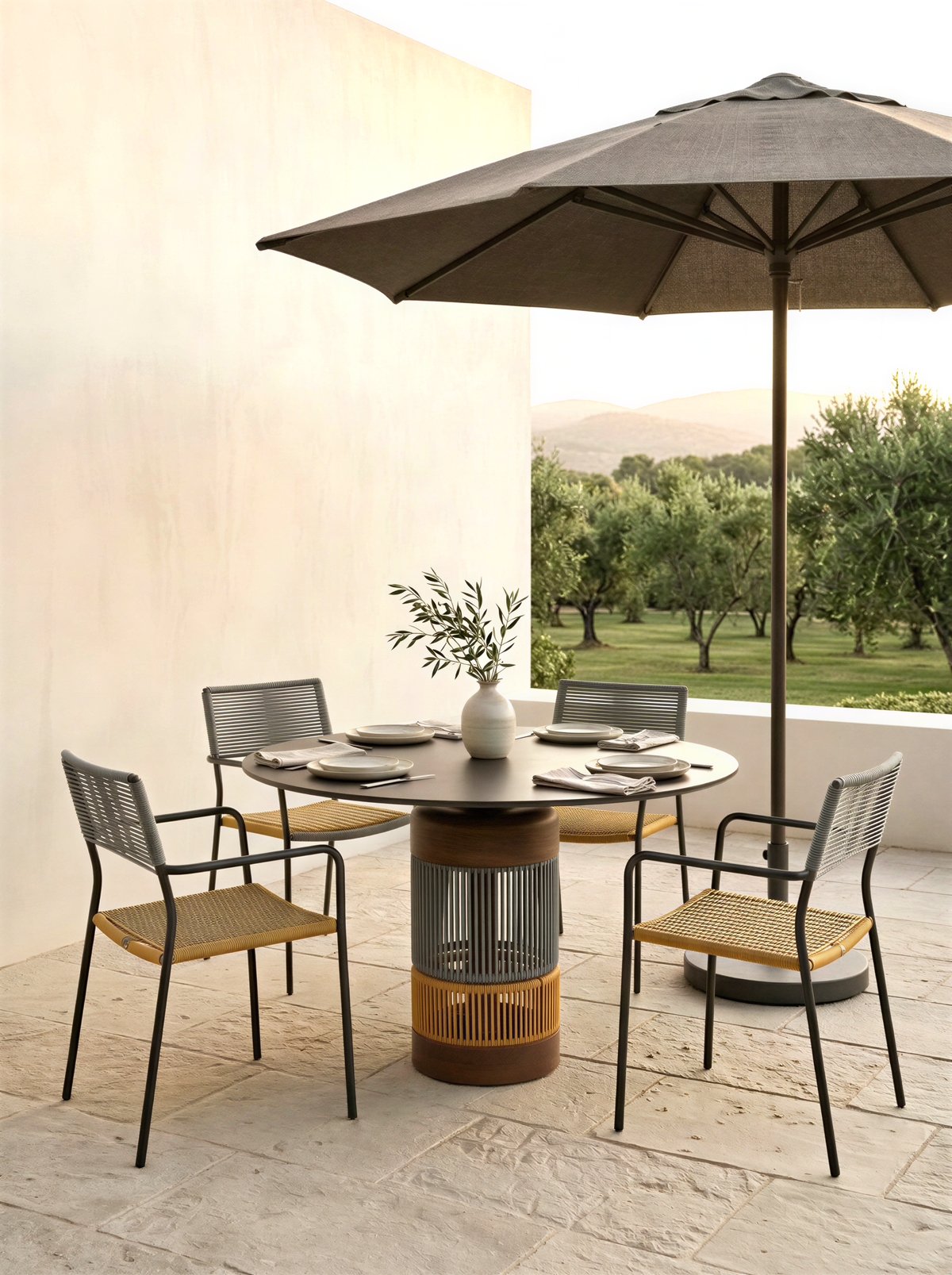 The Totem Rope Outdoor Dining Table