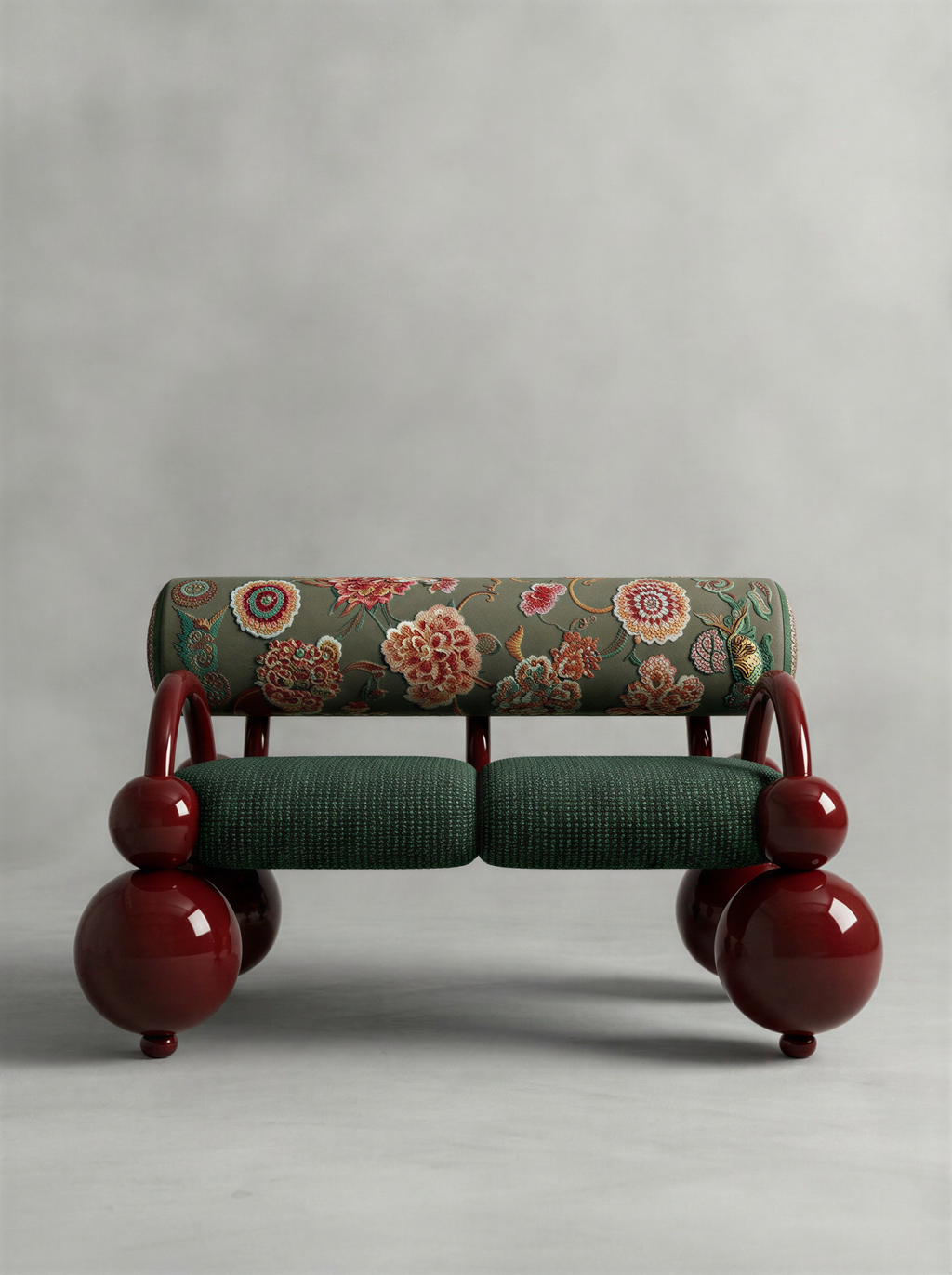 Tweed Crimson Bench
