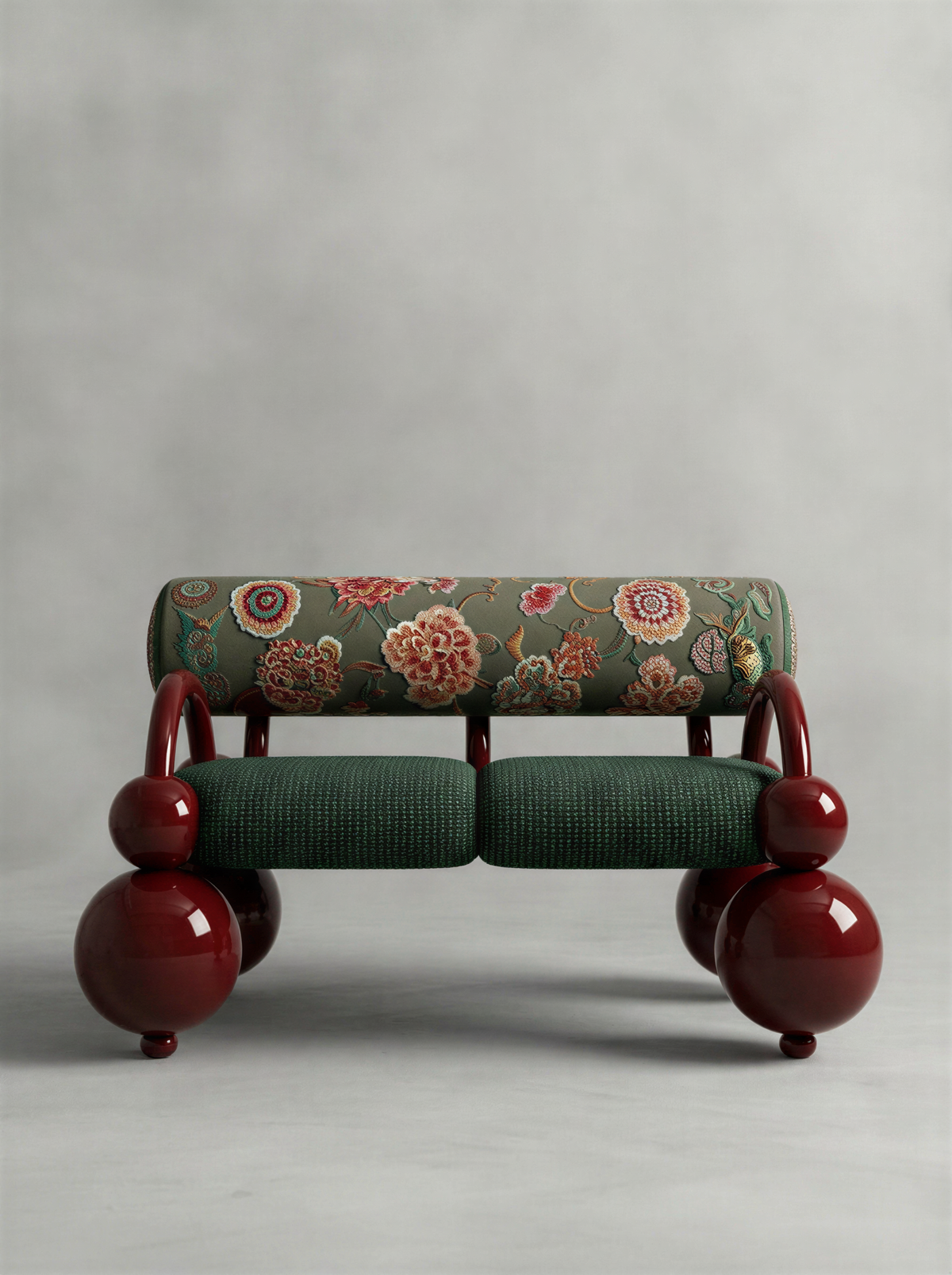 Tweed Crimson Bench