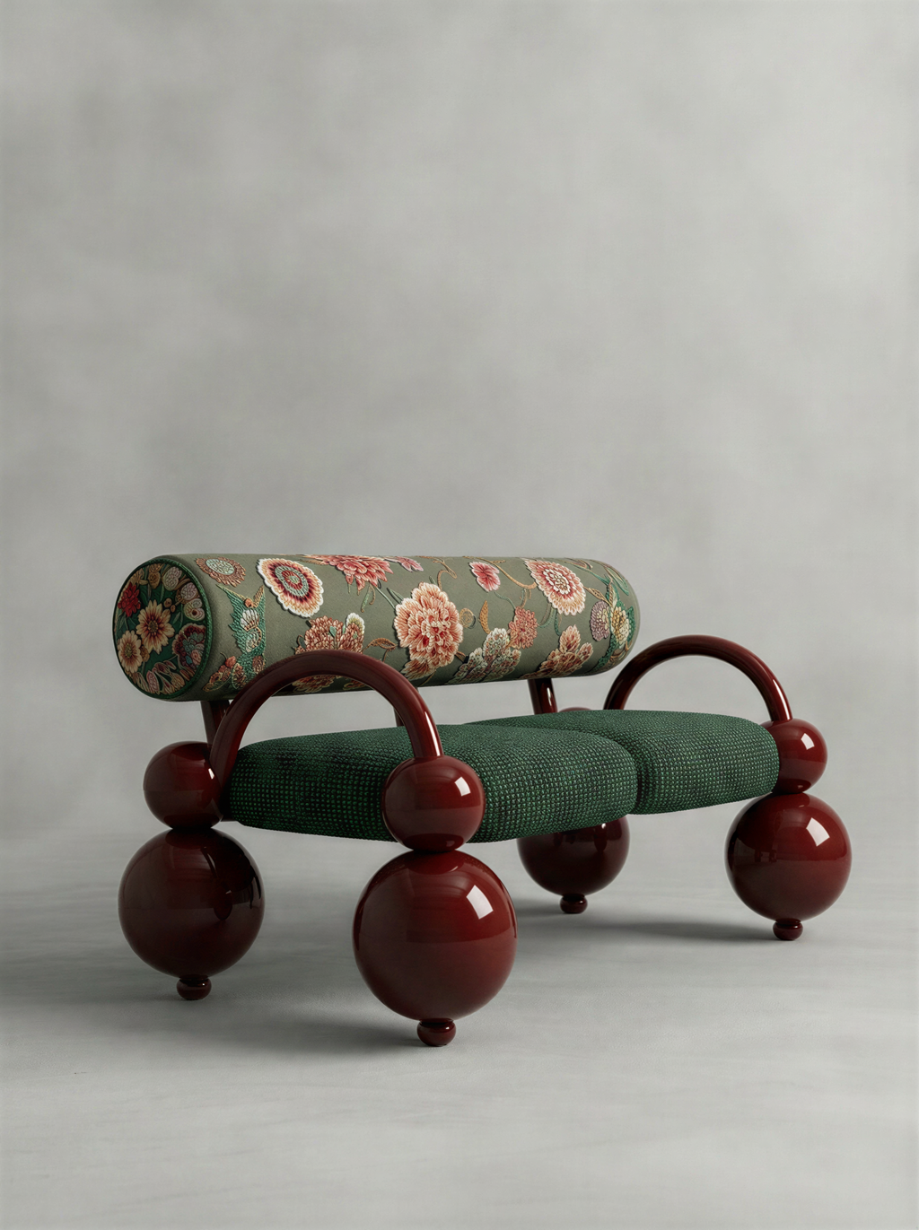 Tweed Crimson Bench