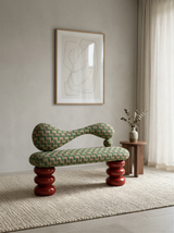 Undulated Crimson Bench