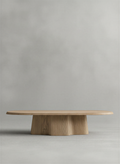 Undulated Natural Oak Coffee Table
