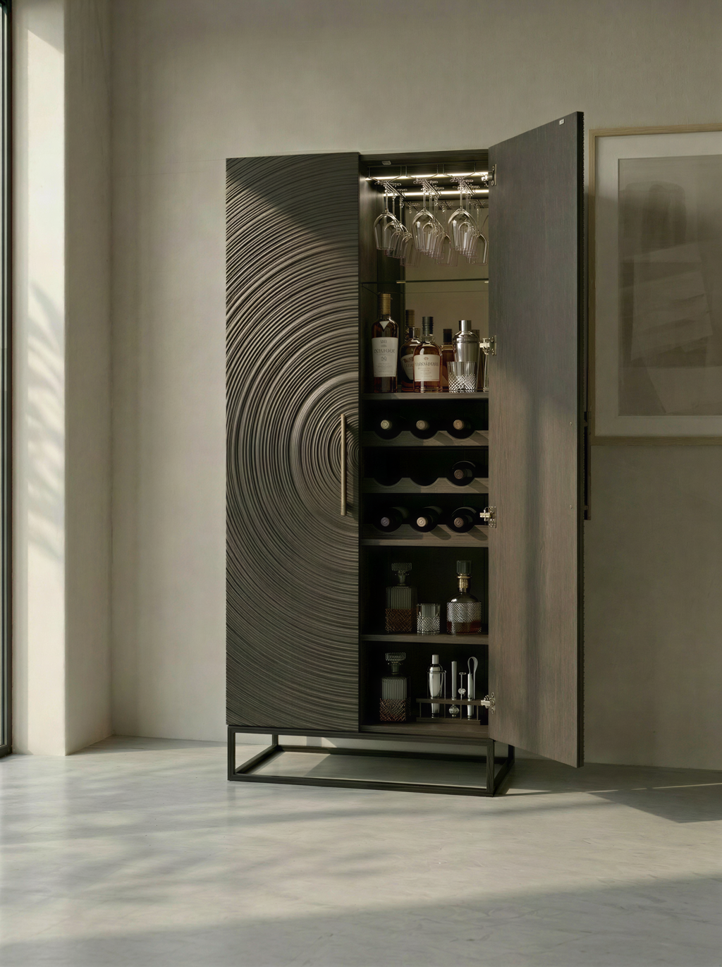 Water Ripple Deep Smoke Bar Unit