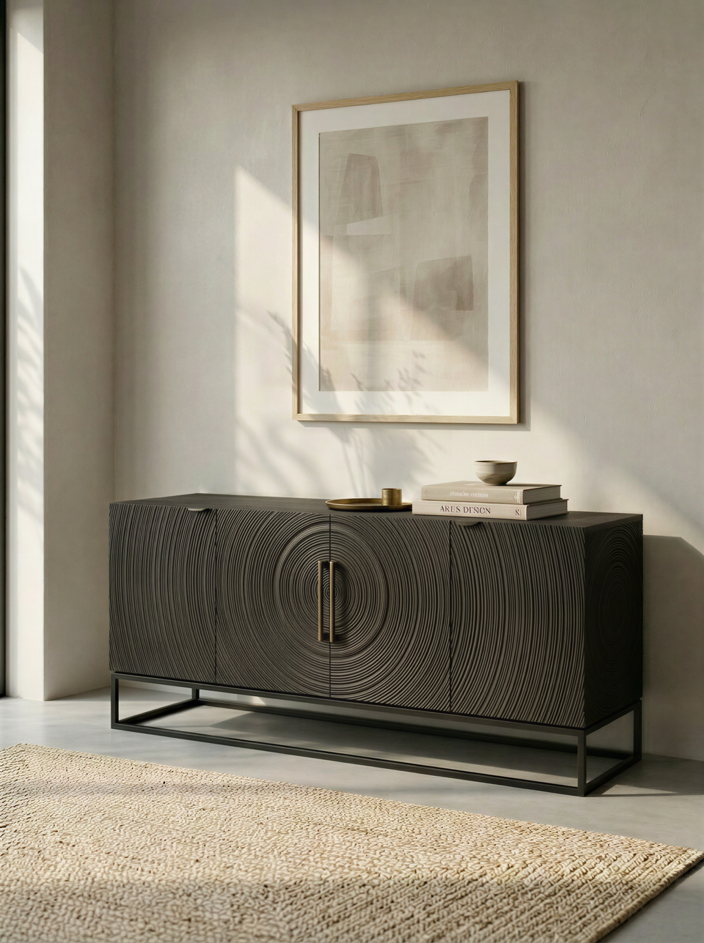 Water Ripple Deep Smoke Sideboard