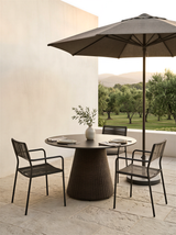 Woven Conical Outdoor Dining Table