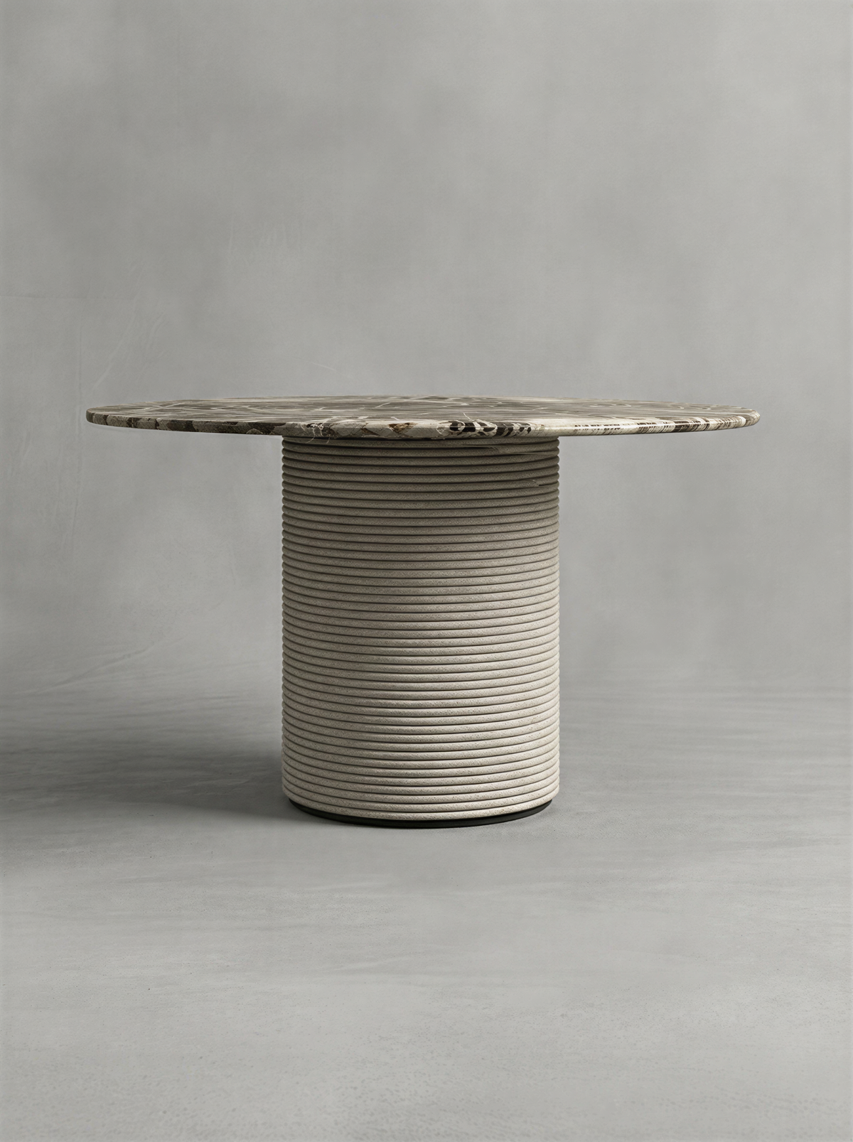 Zebra Marble Outdoor Dining Table